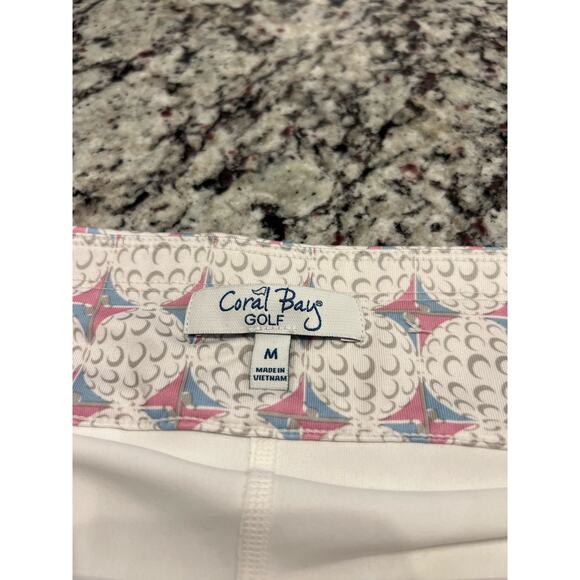 Coral Bay Golf skort skirt shorts EUC size M tennis golf - Picture 6 of 12